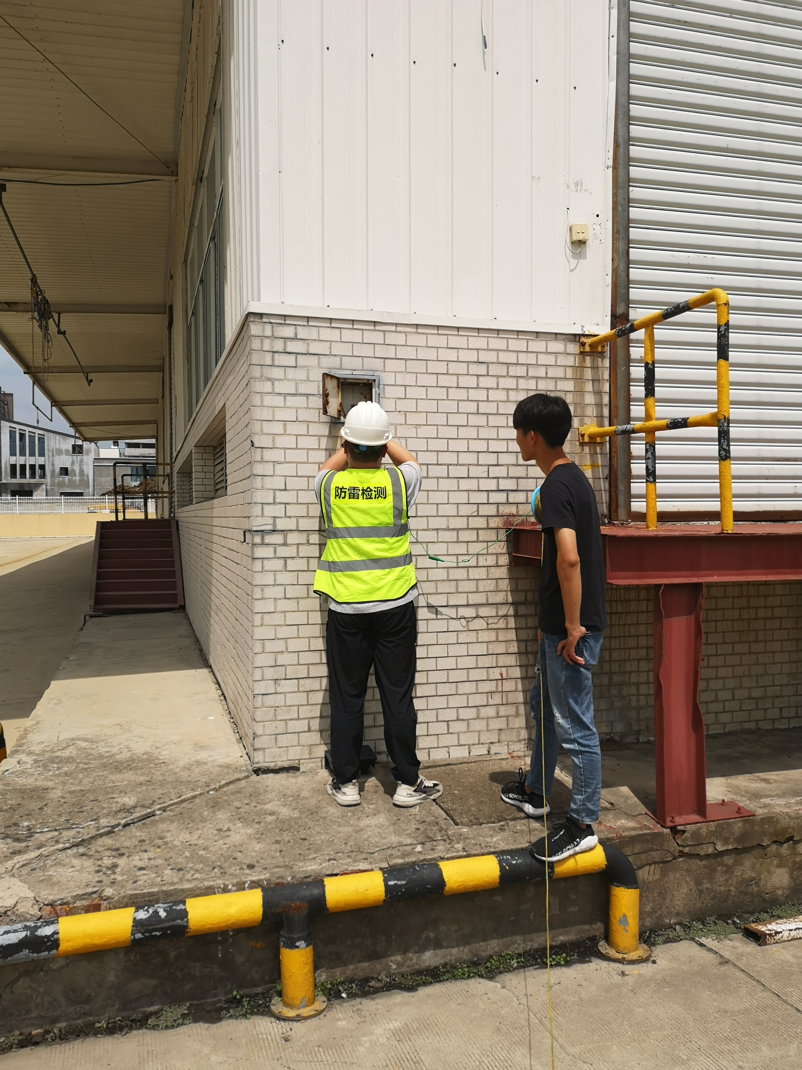 防雷檢測施工現(xiàn)場