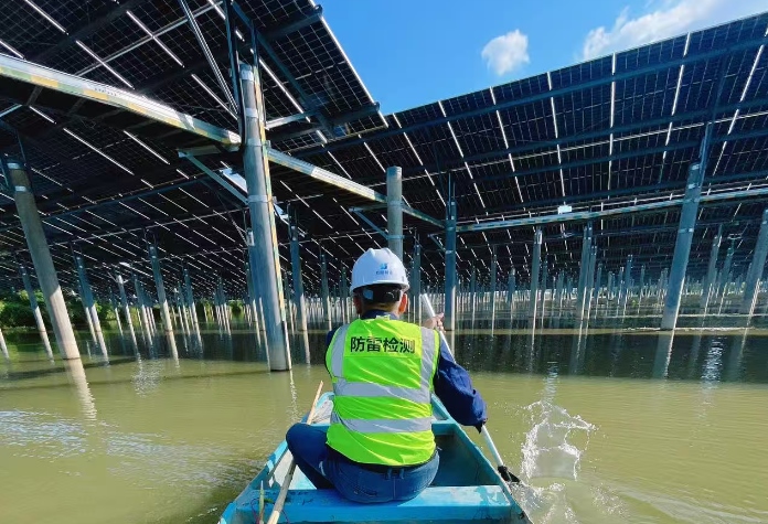 漁光互補(bǔ)光伏電站防雷接地檢測(cè) 漁光互補(bǔ)光伏電站防雷接地檢測(cè)